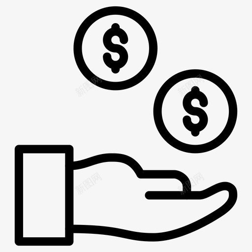 省钱金融业务金融图标svg_新图网 https://ixintu.com 商业 商业和金融 省钱 经济 金融 金融业务