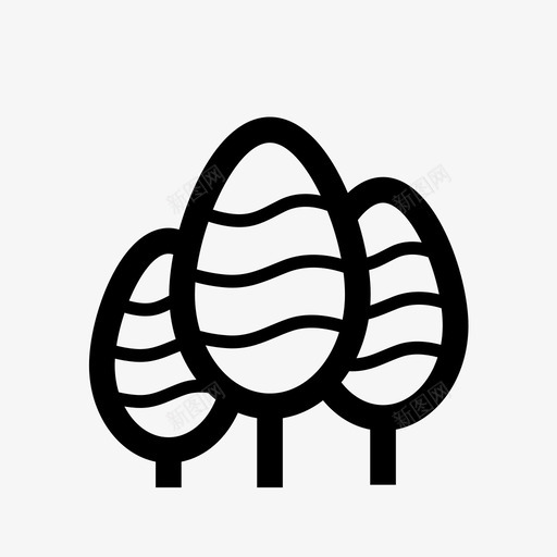 森林绿色自然图标svg_新图网 https://ixintu.com 公园 园艺 夏季 建筑和建筑 春季 树木 森林 植物 绿色 自然