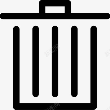 垃圾桶废纸篓垃圾箱图标图标