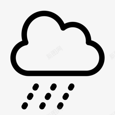 雨坏天气气候图标图标