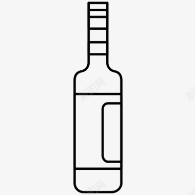 一瓶酒图标图标