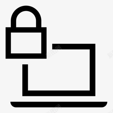 笔记本电脑安全登录密码图标图标