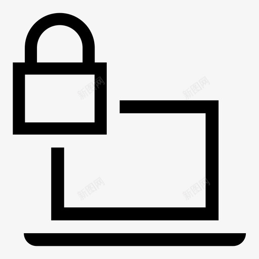 笔记本电脑安全登录密码图标svg_新图网 https://ixintu.com 保护 安全 密码 登录 私人 笔记本电脑安全 锁定 隐私