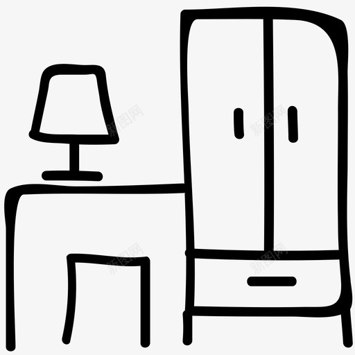 家具家具涂鸦图标svg_新图网 https://ixintu.com 家具 家具涂鸦图标
