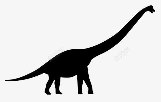 蜥脚龙巴龙恐龙长颈龙图标图标
