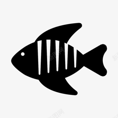 鱼动物油炸鱼图标图标