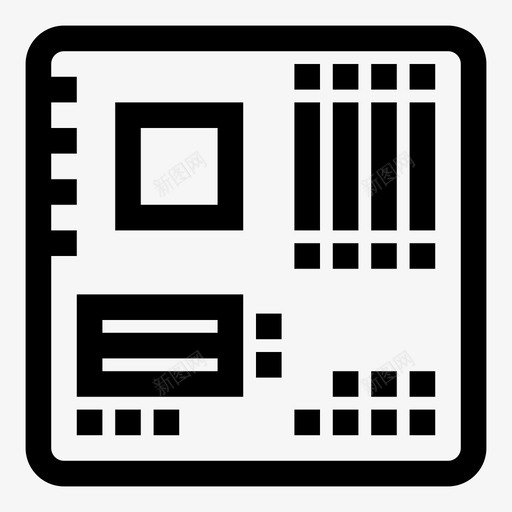 主板逻辑板平面板图标svg_新图网 https://ixintu.com it pcb板 主板 外设 平面板 硬件 系统板 计算机 逻辑板