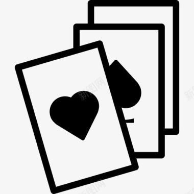 扑克牌娱乐肖像画图标图标