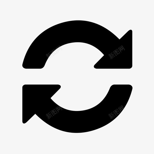 刷新回收重做图标svg_新图网 https://ixintu.com 刷新 加载 回收 往返 循环 总计 端到端 重做 重新加载 重新启动