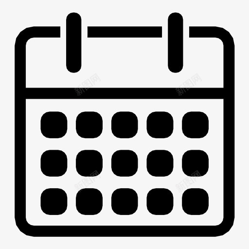 日历时间表日程表图标svg_新图网 https://ixintu.com 周末 提醒 日历 日期 日程表 日记 时间表 约会 计划