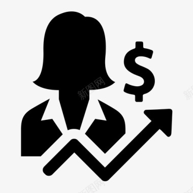 商人个人金钱图标图标