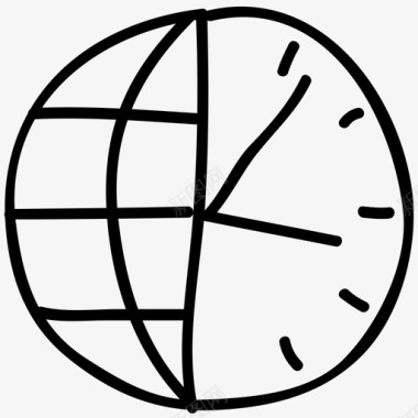 世界时钟图标图标