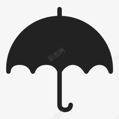 伞携带弯柄图标图标