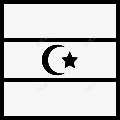 利比亚非洲国家图标svg_新图网 https://ixintu.com 世界 东部 利比亚 国家 方旗 旗帜 暴力 避难所 非洲