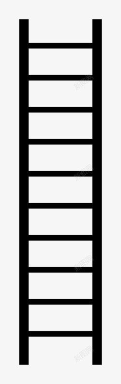 安全梯梯子木梯安全梯图标高清图片