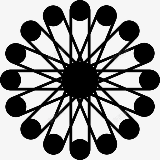 图案对称形状图标svg_新图网 https://ixintu.com 图案 圆圈 对称 形成 形状 抽象图案 植物 组合 花朵 花瓣