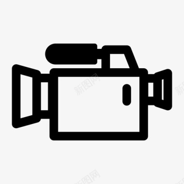 摄像机录音机电影摄影机图标图标