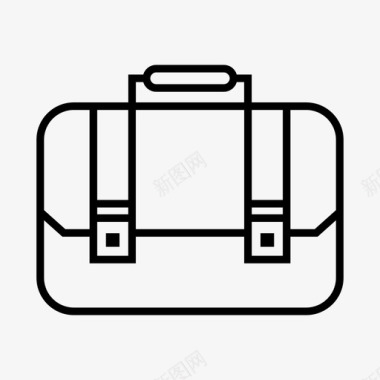手袋公文包手提箱图标图标