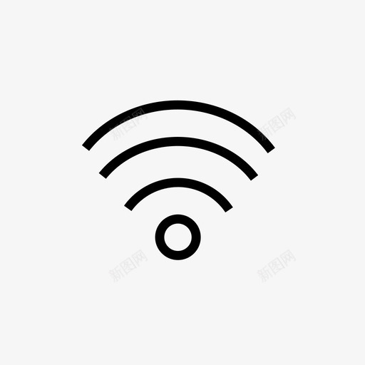 wifi互联网链接图标svg_新图网 https://ixintu.com wifi 互联网 信号 在线 声音 房地产 无线互联网 链接