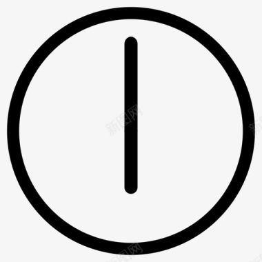 六点钟挂钟时间图标图标