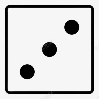 掷骰子七赌博图标图标