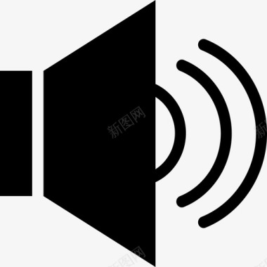 扬声器音频电子设备图标图标