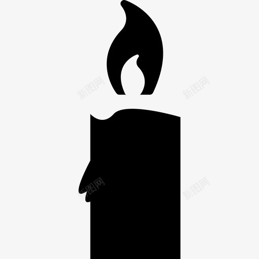 蜡烛燃烧工具和器具基本应用图标svg_新图网 https://ixintu.com 基本应用 工具和器具 蜡烛燃烧