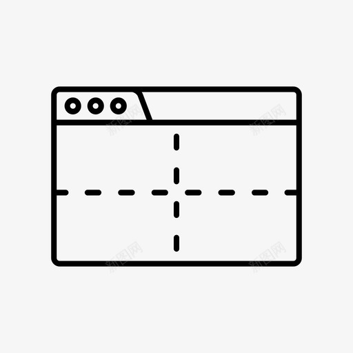 分格窗口查看可用性图标svg_新图网 https://ixintu.com 分格窗口 可用性 应用程序 应用程序和开发 查看 浏览器 程序 预览