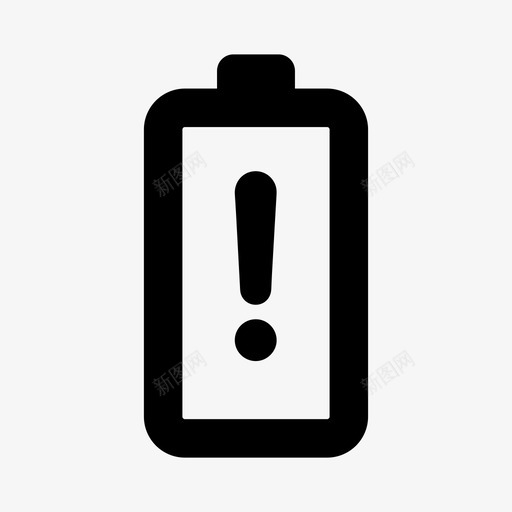 电池功率水平电池电量低警告图标svg_新图网 https://ixintu.com 充电 功率水平 电池 电池电量不足 电池电量低警告 电池电量低警报 电池警告