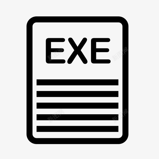 exe软件安装图标svg_新图网 https://ixintu.com exe exe文件 存档 安装 应用程序 文件类型 文档 计算机文件 软件