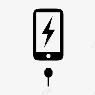 智能手机充电iphone低电量图标图标