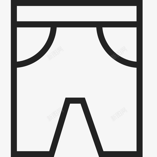 短裤拳击短裤衣柜图标svg_新图网 https://ixintu.com 内衣 拳击短裤 时装 服装 牛仔 短裤 衣柜