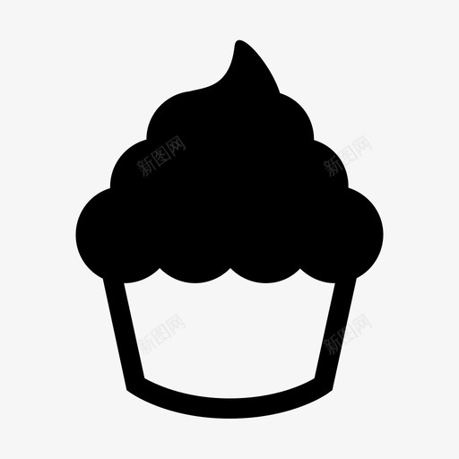 蛋糕甜品糖图标svg_新图网 https://ixintu.com 巧克力 甜品 甜点 生日 童年 糕点 糖 糖霜 蛋糕 食物