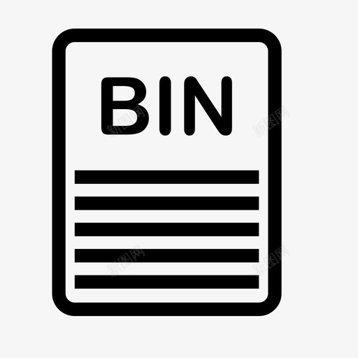 bin存档bin文件图标svg_新图网 https://ixintu.com bin bin文件 d doc 存档 文件类型 文档