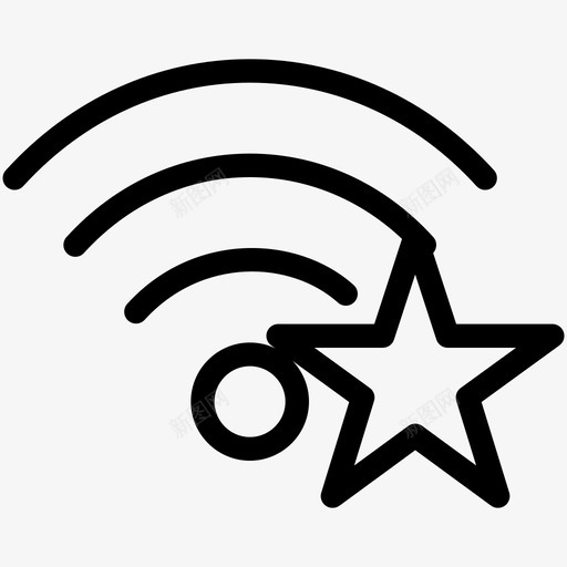 首选wifi网络internet密码图标svg_新图网 https://ixintu.com internet 密码 已保存 星形 网络线图标 首选wifi网络