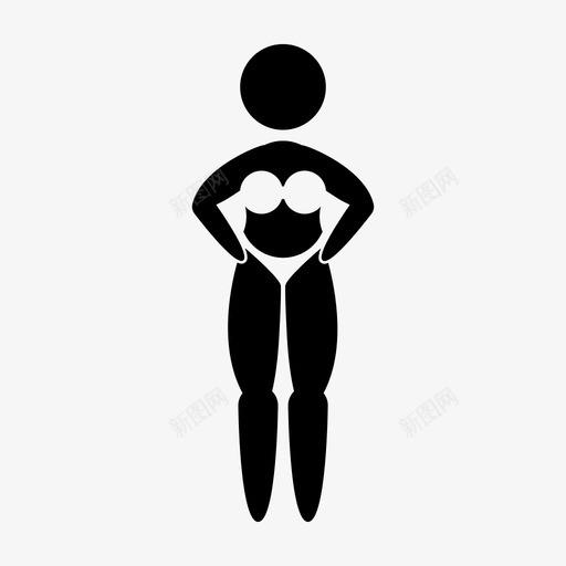 比基尼泳衣曲线图标svg_新图网 https://ixintu.com 加大码 曲线 曲线女人 比基尼 泳衣 真女人 超重