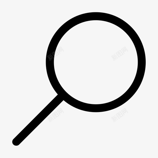 放大镜视图工具图标svg_新图网 https://ixintu.com 定位 工具 搜索 放大镜 查找 查询 观察镜 视图