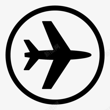 机场航空电子设备交付图标图标