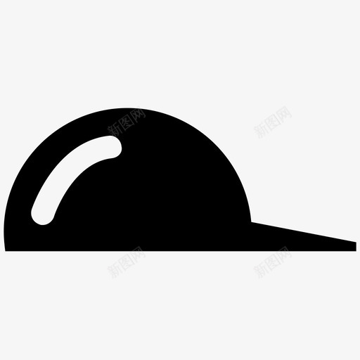 帽子按扣运动帽图标svg_新图网 https://ixintu.com 帽子 按扣 运动员 运动帽