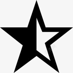 网页半圆科技半星级书签收藏夹图标高清图片
