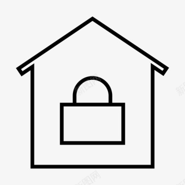 房屋保安保护监控图标图标
