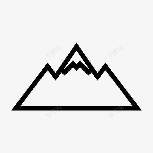 山脉时髦元素图标svg_新图网 https://ixintu.com 山脉 时髦元素
