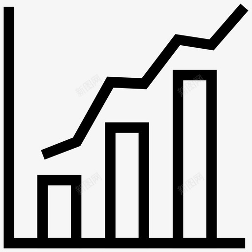 条形图分析数据图标svg_新图网 https://ixintu.com 信息 分析 图表 带箭头的条形图 带高箭头的条形图 数据 条形图
