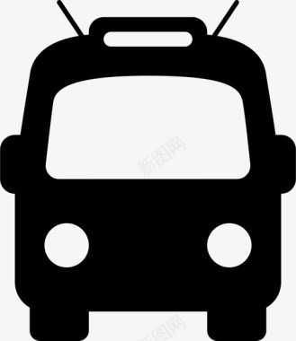 公共汽车送校车图标图标