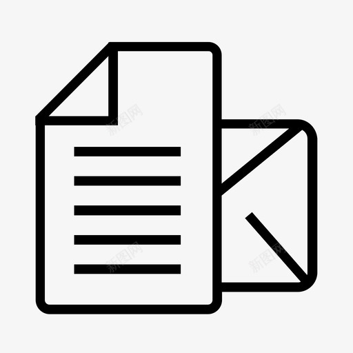 邮件列表发送邮件图标svg_新图网 https://ixintu.com 信件 信封 办公室 发送 文档 电子邮件 邮件 邮件列表
