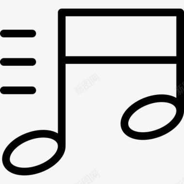 音符符号古典音乐图标图标