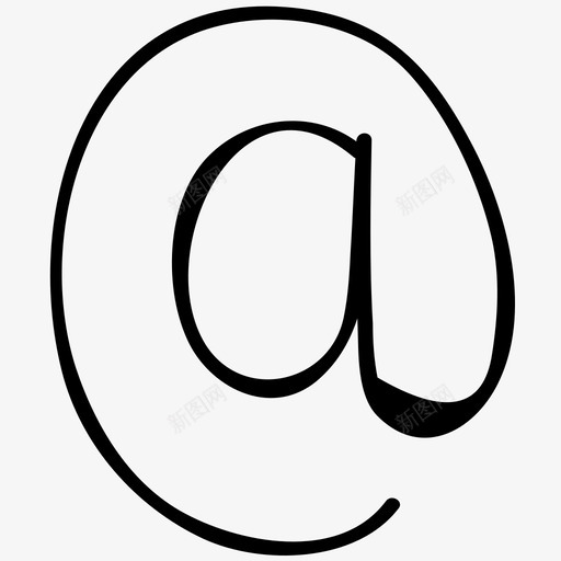 阿罗巴标牌社交素描图标svg_新图网 https://ixintu.com at标牌 媒体手绘涂鸦图标 手绘 涂鸦 电子邮件地址 直接信息 社交 素描 阿罗巴标牌