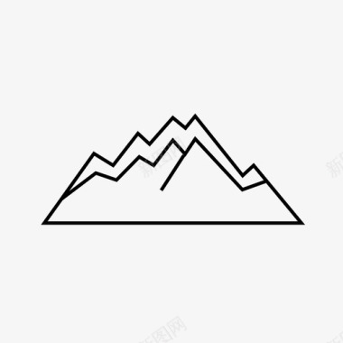 山地形构造图标图标