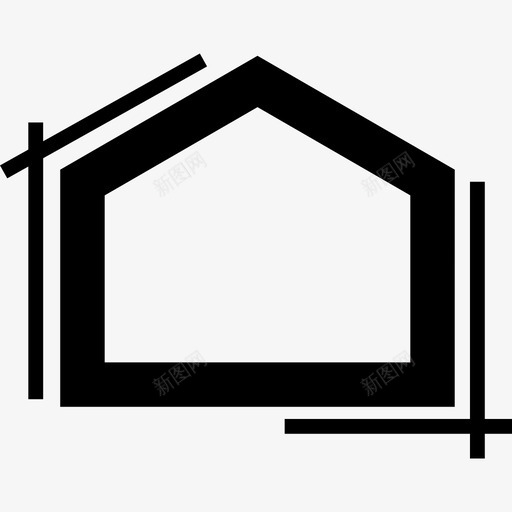 有规模的房子建筑物图标svg_新图网 https://ixintu.com 建筑物 有规模的房子