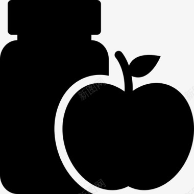 苹果酱水果图标图标